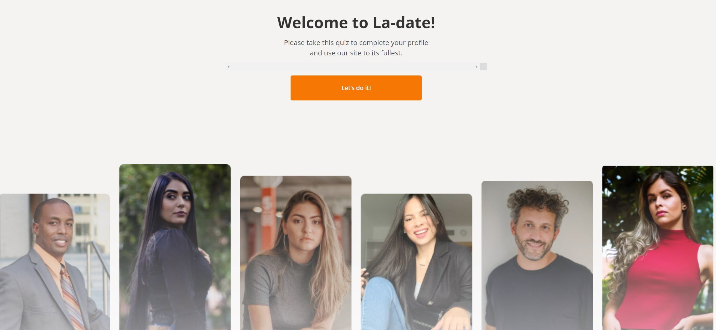 LaDate Welcome Page